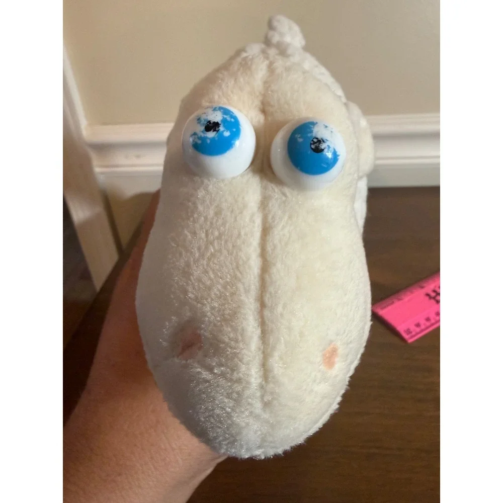 Serta Counting Sheep 7 Plush Advertising Character White Blue Medallion 8 inch